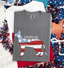 Load image into Gallery viewer, Patriotic Dog Designs White Text SWD MAY DROPDOWN TRANSFER