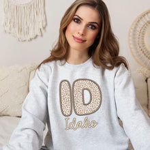 Load image into Gallery viewer, Bubble Tan Leopard Faux Embroidery States DTF TRANSFER