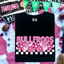 Load image into Gallery viewer, Pink Checkered Floral Faux Embroidery Mascot TRANSFER CAP DEC