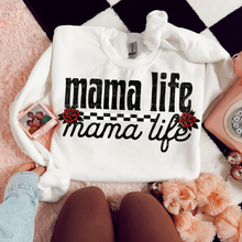 Load image into Gallery viewer, Mama Life Checkered Roses TRANSFER LYT