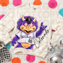 Load image into Gallery viewer, Rockin Delulu Baseball Mascots DROPDOWN TRANSFER RHD OCT 26