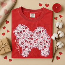 Load image into Gallery viewer, Valentine Red Floral Dog Breed Option DROPDOWN TRANSFER SWD DEC 25