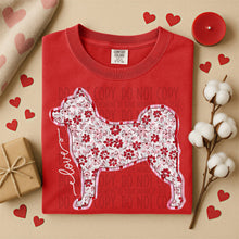 Load image into Gallery viewer, Valentine Red Floral Dog Breed Option DROPDOWN TRANSFER SWD DEC 25