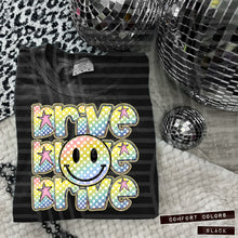 Load image into Gallery viewer, Rainbow Checker Happy Stacked Mascots Dropdown TRANSFER CAP JUNE 25