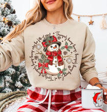 Load image into Gallery viewer, Thumpety Thump Snowman SLEEVE OPTION TRANSFER AGCM