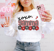 Load image into Gallery viewer, XOXO Red Black Checkered Names DROPDOWN TRANSFER CAP JAN