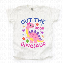 Load image into Gallery viewer, Out The Door Pink Dinosaur TRANSFER UAC APR 26