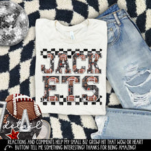 Load image into Gallery viewer, Football Faux Embroidery Checkered Mascots DROPDOWN TRANSFER CAP 24