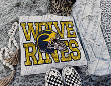 Load image into Gallery viewer, Football Team Helmet Faux Embroidery DROPDOWN TRANSFER TGG