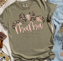Load image into Gallery viewer, Leopard Bow Floral Name TRANSFER BIA JAN