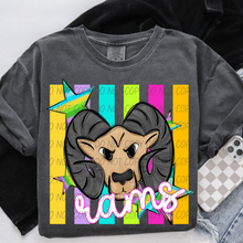 Load image into Gallery viewer, Neon Stripes Mascots DROPDOWN TRANSFER CSD APR 26