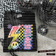 Load image into Gallery viewer, Sideways Rainbow Checker Bolt Happy Mascots Dropdown TRANSFER CAP JUNE