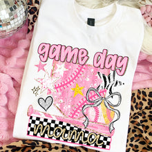 Load image into Gallery viewer, Game Day Mama Pink Star Checker DROPDOWN TRANSFER DWS MAR 26