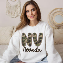 Load image into Gallery viewer, Bubble Camo Faux Embroidery States DTF TRANSFER
