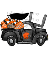 Load image into Gallery viewer, Football Cheer Spirit Truck (Add Name) Customized DTF TRANSFER