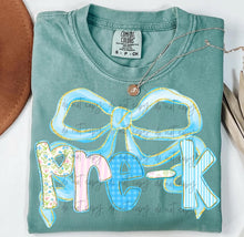 Load image into Gallery viewer, Blue Preppy Bow Plaid School Grades DROPDOWN TRANSFER