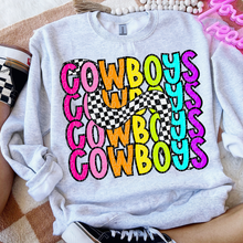 Load image into Gallery viewer, 80’s Stacked Checker Mascots DROPDOWN TRANSFER CSD FEB 26