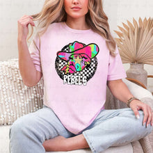 Load image into Gallery viewer, Neon Checker Circle Mascots Dropdown TRANSFER CLD JUNE 25