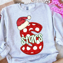 Load image into Gallery viewer, Dotted Letter Santa Hat Mascot DROPDOWN TRANSFER CSD