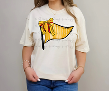 Load image into Gallery viewer, Softball Pennant Bow Dropdown TRANSFER TGG FEB