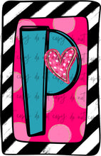 Load image into Gallery viewer, Valentines Box Letter Name CUSTOMIZED DTF Transfer