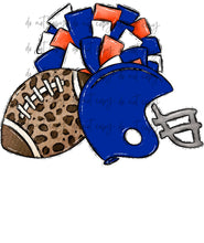 Load image into Gallery viewer, Football Pom Helmet (Add Name) Customized DTF TRANSFER