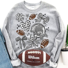 Load image into Gallery viewer, Play Ball Football Collage DROPDOWN TRANSFER BIA