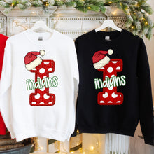 Load image into Gallery viewer, Dotted Letter Santa Hat Mascot DROPDOWN TRANSFER CSD