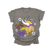 Load image into Gallery viewer, Bow + Flower Football Team DROPDOWN TRANSFER MWG JUNE 25