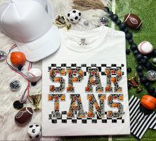 Load image into Gallery viewer, Basketball Faux Embroidery Checkered Mascots DROPDOWN TRANSFER CAP