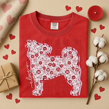 Load image into Gallery viewer, Valentine Red Floral Dog Breed Option DROPDOWN TRANSFER SWD DEC 25