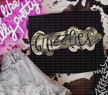 Load image into Gallery viewer, Camo Faux Applique Teams DROPDOWN TRANSFER ECHT JUNE