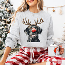 Load image into Gallery viewer, Christmas Red Nose Antler Dogs Dropdown TRANSFER
