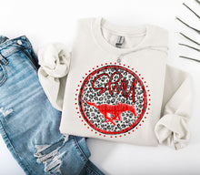 Load image into Gallery viewer, Grey Leopard Circle Team Mascot DROPDOWN TRANSFER CAP