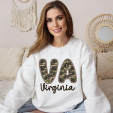 Load image into Gallery viewer, Bubble Camo Faux Embroidery States DTF TRANSFER