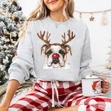 Load image into Gallery viewer, Christmas Red Nose Antler Dogs Dropdown TRANSFER