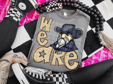 Load image into Gallery viewer, We Are Gold Glitter Mascot DROPDOWN TRANSFER