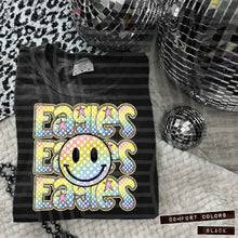 Load image into Gallery viewer, Rainbow Checker Happy Stacked Mascots Dropdown TRANSFER CAP JUNE 25