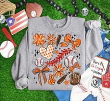 Load image into Gallery viewer, Play Ball Baseball Collage DROPDOWN TRANSFER BIA