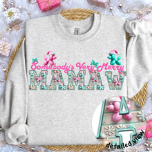 Load image into Gallery viewer, Somebody’s Very Merry Title Faux Embroidery (DROPDOWN) TRANSFER