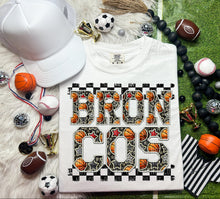 Load image into Gallery viewer, Basketball Faux Embroidery Checkered Mascots DROPDOWN TRANSFER CAP