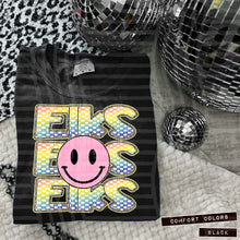 Load image into Gallery viewer, Rainbow Checker Pink Happy Stacked Mascots Dropdown TRANSFER CAP JUNE 25