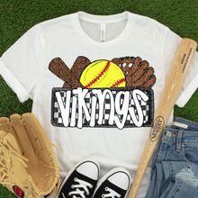 Load image into Gallery viewer, Softball Team Plate Mascots DROPDOWN TRANSFER CSD FEB 26