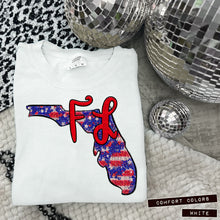 Load image into Gallery viewer, RWB Glitter States (all 50 states available) TRANSFER CAP APR