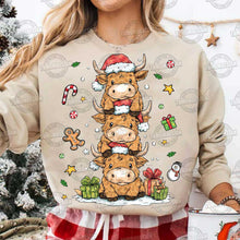 Load image into Gallery viewer, Highland Christmas Stacked TRANSFER ET OCT 25