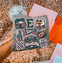 Load image into Gallery viewer, Team Doodle Collage TRANSFER PEACHY SEP 26