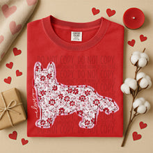 Load image into Gallery viewer, Valentine Red Floral Dog Breed Option DROPDOWN TRANSFER SWD DEC 25