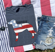 Load image into Gallery viewer, Patriotic Dog Designs Black Text SWD MAY DROPDOWN TRANSFER