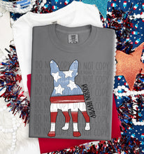 Load image into Gallery viewer, Patriotic Dog Designs Black Text SWD MAY DROPDOWN TRANSFER