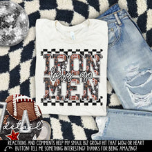 Load image into Gallery viewer, Let’s Go Football Faux Embroidery Checkered Mascots DROPDOWN TRANSFER CAP 24